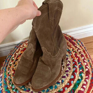 Tecovas suede leather cowboy western  boots